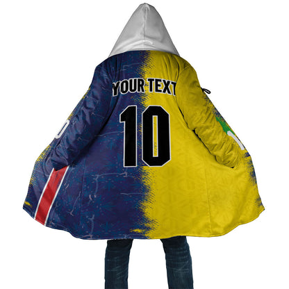 Haiti and Brazil Football Custom Cloak Splash Half Split