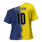 Haiti and Brazil Football Custom Cross Shoulder Shirt Splash Half Split