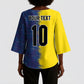 Haiti and Brazil Football Custom Kimono Sleeve Blouse Splash Half Split
