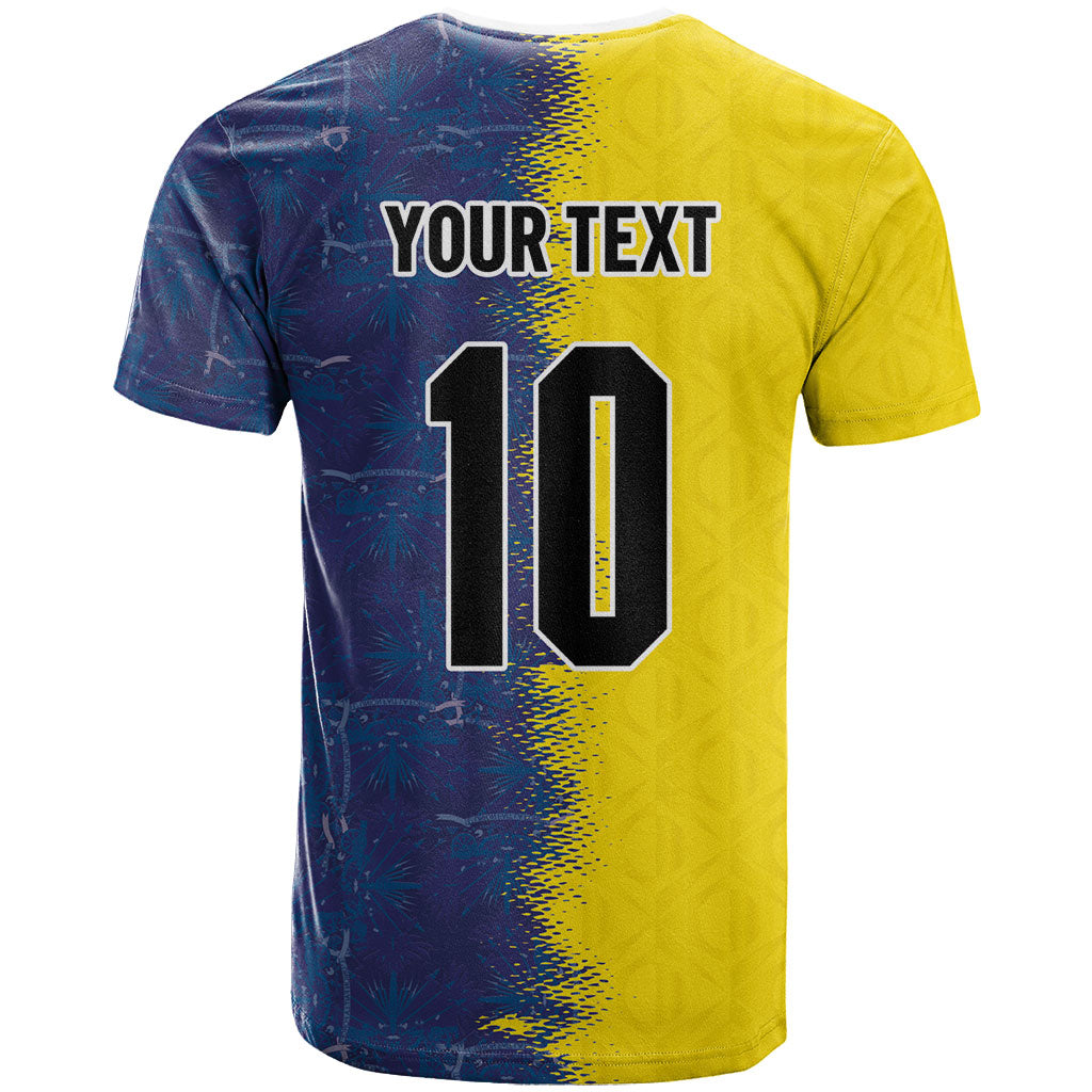 Haiti and Brazil Football Custom T shirt Splash Half Split