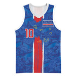 Cabo Verde Custom Basketball Jersey Paint Brush Stroke Shark Pattern Map Design