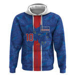 Cabo Verde Custom Hoodie Paint Brush Stroke Shark Pattern Map Design