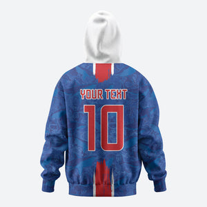 Cabo Verde Custom Hoodie Paint Brush Stroke Shark Pattern Map Design