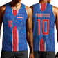 Cabo Verde Custom Men Tank Top Paint Brush Stroke Shark Pattern Map Design