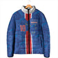 Cabo Verde Custom Padded Jacket Paint Brush Stroke Shark Pattern Map Design