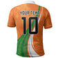 Cote D'Ivoire Football Custom Polo Shirt Abstract Wave Pattern Tribal Sporty Style