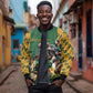South Africa Rugby Bomber Jacket - Springbok Mascot, Players Fighting for Victory