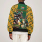South Africa Rugby Bomber Jacket - Springbok Mascot, Players Fighting for Victory