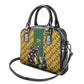 South Africa Rugby Shoulder Handbag - Springbok Mascot, Players Fighting for Victory