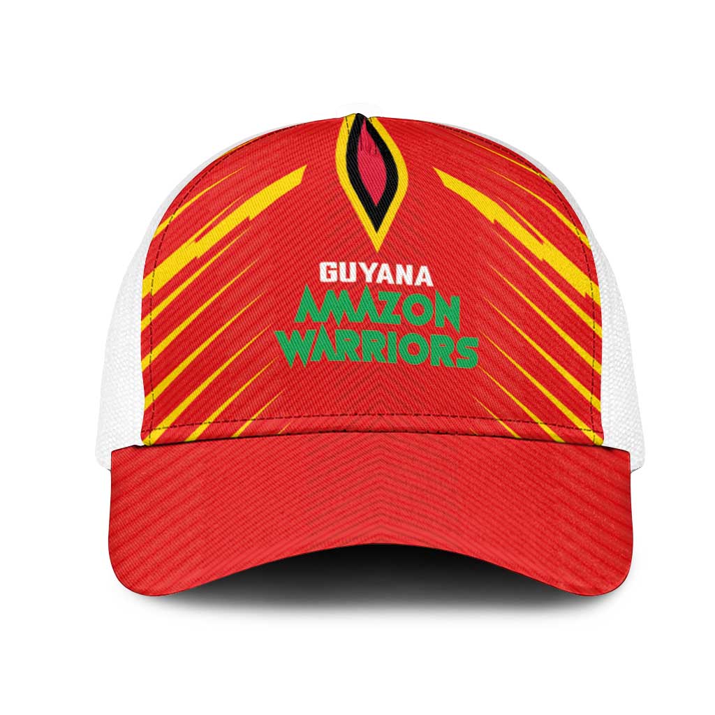 Guyana Cricket Amazon Warriors Baseball Net Cap Go Glory-Green Red Gold - African Pride