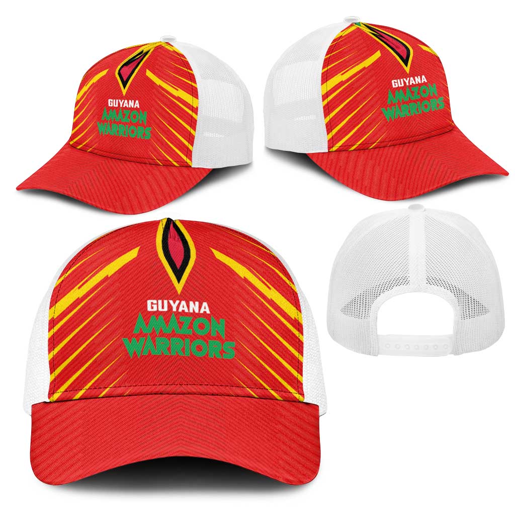 Guyana Cricket Amazon Warriors Baseball Net Cap Go Glory-Green Red Gold - African Pride