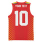 Guyana Cricket Amazon Warriors Custom Basketball Jersey Go Glory-Green Red Gold LT03