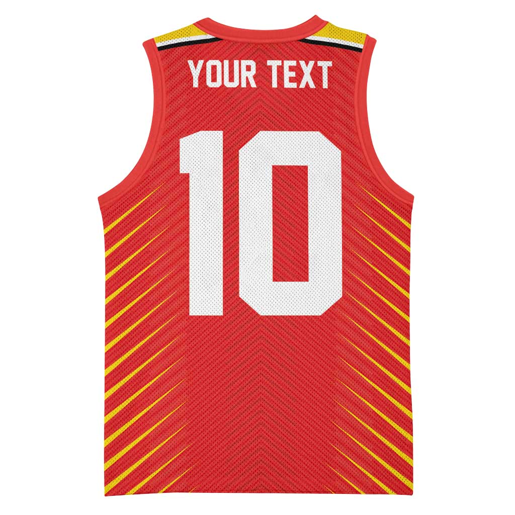 Guyana Cricket Amazon Warriors Custom Basketball Jersey Go Glory-Green Red Gold LT03