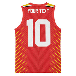 Guyana Cricket Amazon Warriors Custom Basketball Jersey Go Glory-Green Red Gold LT03