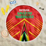 Guyana Cricket Amazon Warriors Beach Blanket Go Glory-Green Red Gold - African Pride