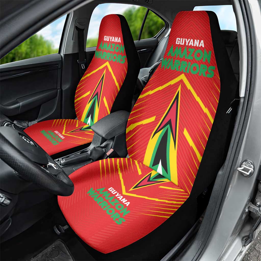 Guyana Cricket Amazon Warriors Car Seat Cover Go Glory-Green Red Gold - African Pride