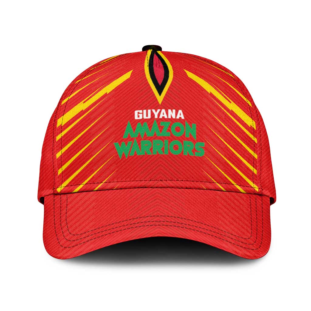 Guyana Cricket Amazon Warriors Classic Cap Go Glory-Green Red Gold - African Pride
