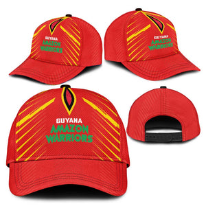 Guyana Cricket Amazon Warriors Classic Cap Go Glory-Green Red Gold - African Pride