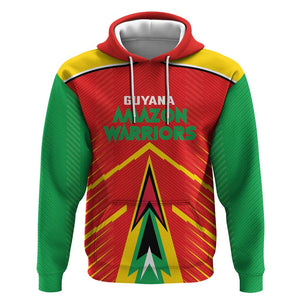 Guyana Cricket Amazon Warriors Custom Hoodie Go Glory-Green Red Gold - African Pride