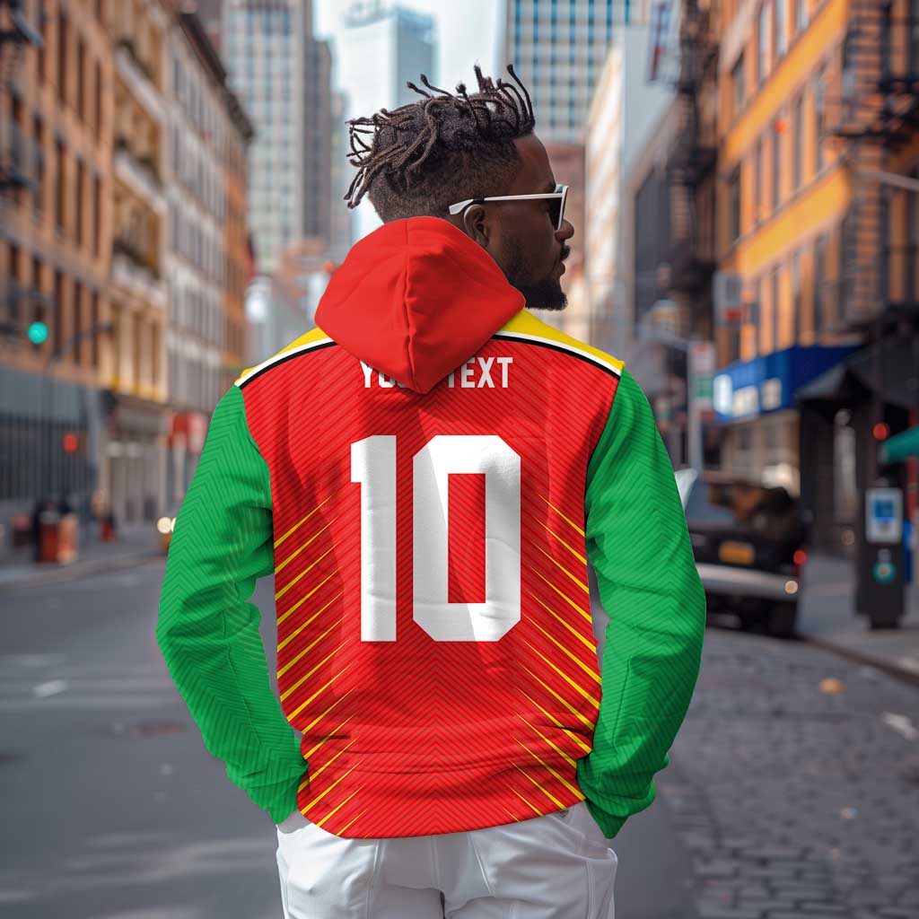 Guyana Cricket Amazon Warriors Custom Hoodie Go Glory-Green Red Gold - African Pride