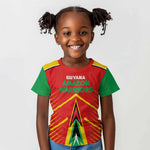 Guyana Cricket Amazon Warriors Custom Kid T shirt Go Glory-Green Red Gold - African Pride