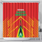 Guyana Cricket Amazon Warriors Shower Curtain Go Glory-Green Red Gold - African Pride