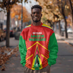 Guyana Cricket Amazon Warriors Custom Sweatshirt Go Glory-Green Red Gold - African Pride