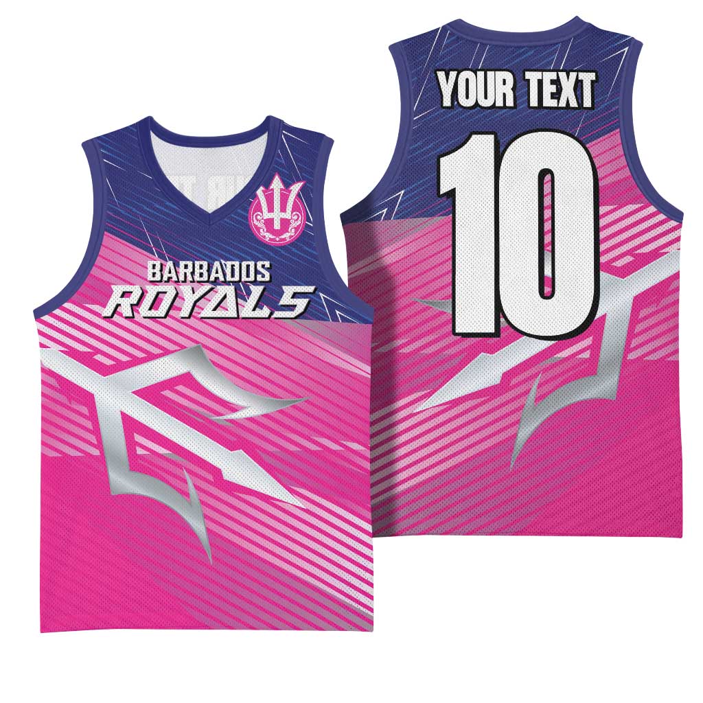 Custom Barbados Cricket Royals Basketball Jersey Trident Symbol-Sporty Style LT03