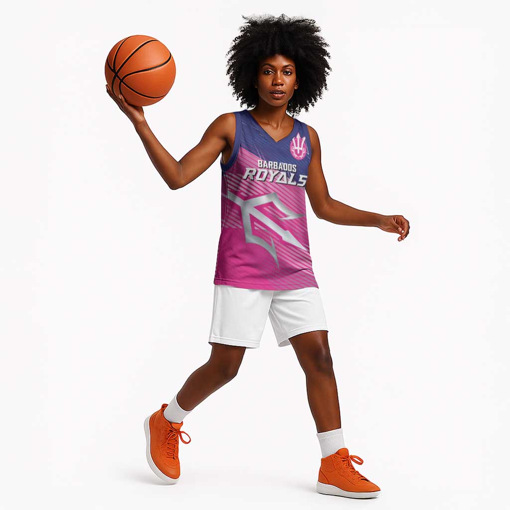 Custom Barbados Cricket Royals Basketball Jersey Trident Symbol-Sporty Style LT03
