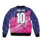 Custom Barbados Cricket Royals Bomber Jacket Trident Symbol-Sporty Style - African Pride