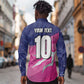 Custom Barbados Cricket Royals Long Sleeve Button Shirt Trident Symbol-Sporty Style - African Pride