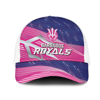 Barbados Cricket Royals Mesh Trucker Cap Trident Symbol-Sporty Style - African Pride