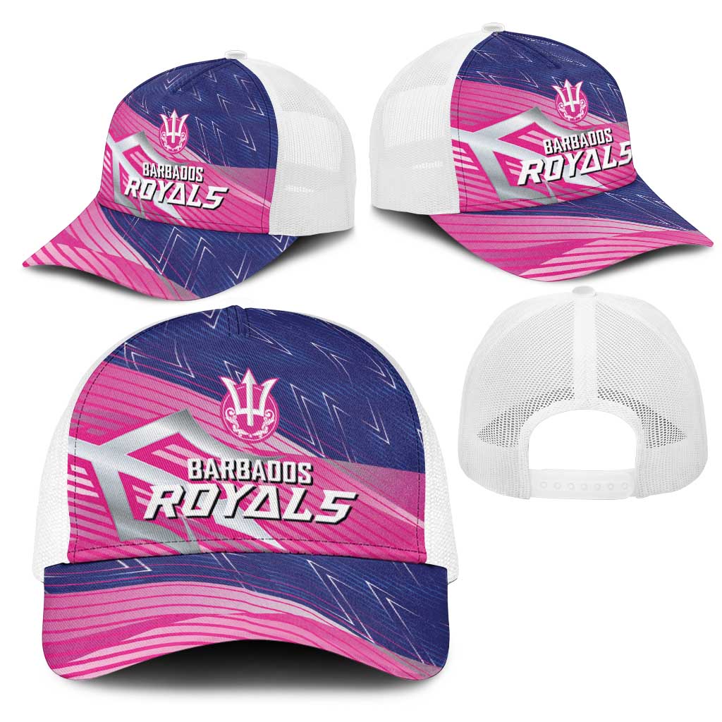 Barbados Cricket Royals Mesh Trucker Cap Trident Symbol-Sporty Style - African Pride
