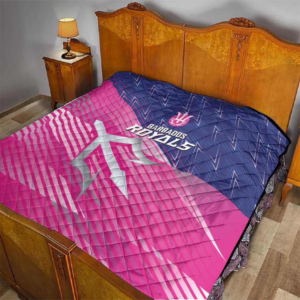 Barbados Cricket Royals Quilt Trident Symbol-Sporty Style - African Pride