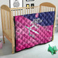 Barbados Cricket Royals Quilt Trident Symbol-Sporty Style - African Pride