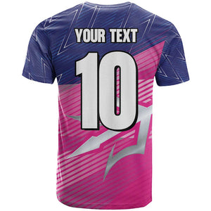 Custom Barbados Cricket Royals T shirt Trident Symbol-Sporty Style - African Pride