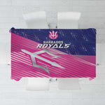 Barbados Cricket Royals Tablecloth Trident Symbol-Sporty Style - African Pride