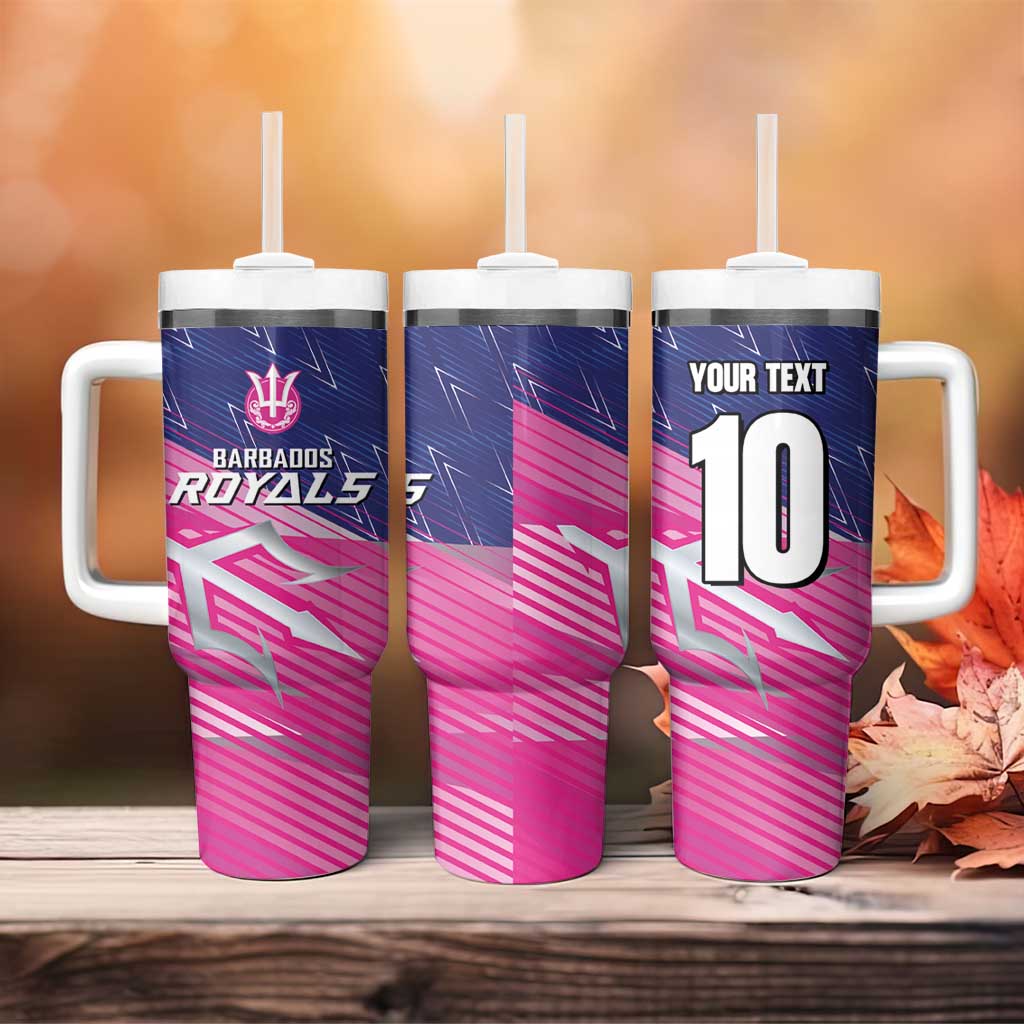 Custom Barbados Cricket Royals Tumbler With Handle Trident Symbol-Sporty Style - African Pride