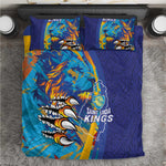 Saint Lucia Cricket Kings Bedding Set Caribbean-Roar of Power Lions - African Pride