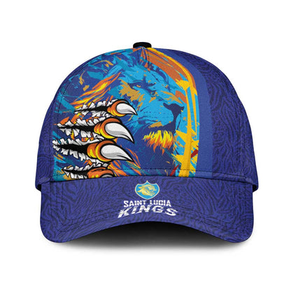 Saint Lucia Cricket Kings Classic Cap Caribbean-Roar of Power Lions - African Pride
