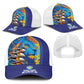 Saint Lucia Cricket Kings Mesh Trucker Cap Caribbean-Roar of Power Lions - African Pride