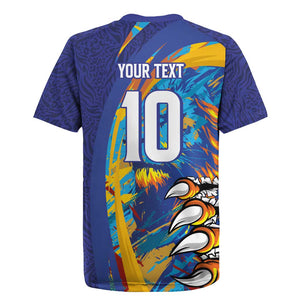 Custom Saint Lucia Cricket Kings Rugby Jersey Caribbean-Roar of Power Lions - African Pride