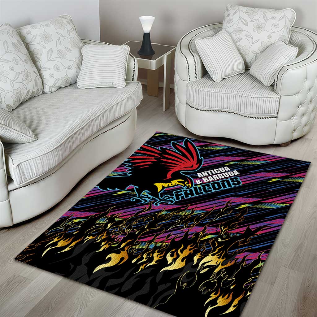 Antigua & Barbuda Cricket Falcons Area Rug Through The Fire-Go Glory - African Pride