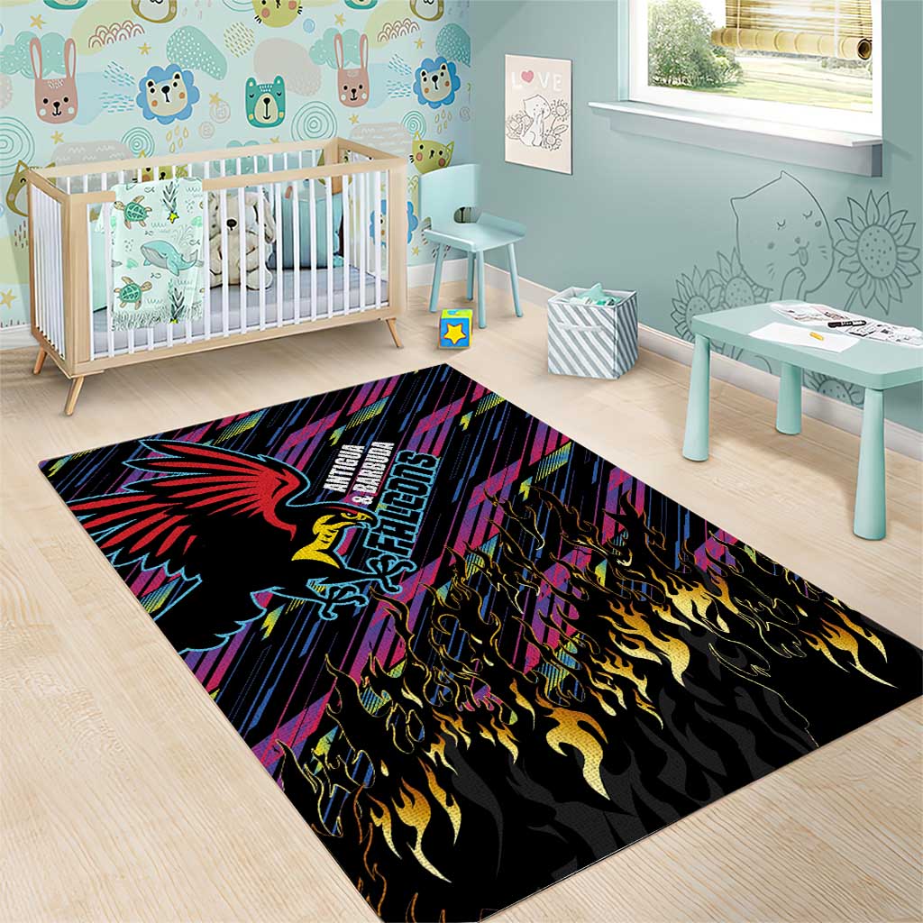 Antigua & Barbuda Cricket Falcons Area Rug Through The Fire-Go Glory - African Pride