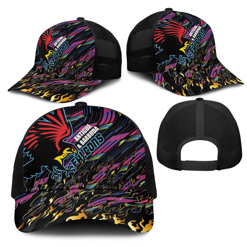 Antigua & Barbuda Cricket Falcons Baseball Net Cap Through The Fire-Go Glory - African Pride