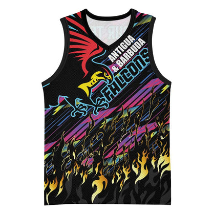 Custom Antigua & Barbuda Cricket Falcons Basketball Jersey Through The Fire-Go Glory LT03
