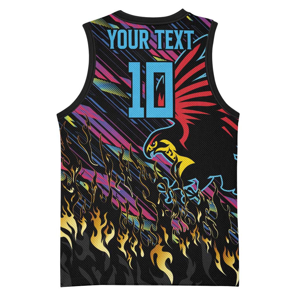 Custom Antigua & Barbuda Cricket Falcons Basketball Jersey Through The Fire-Go Glory LT03
