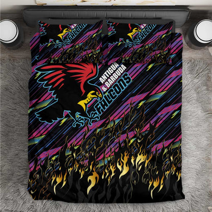 Antigua & Barbuda Cricket Falcons Bedding Set Through The Fire-Go Glory - African Pride