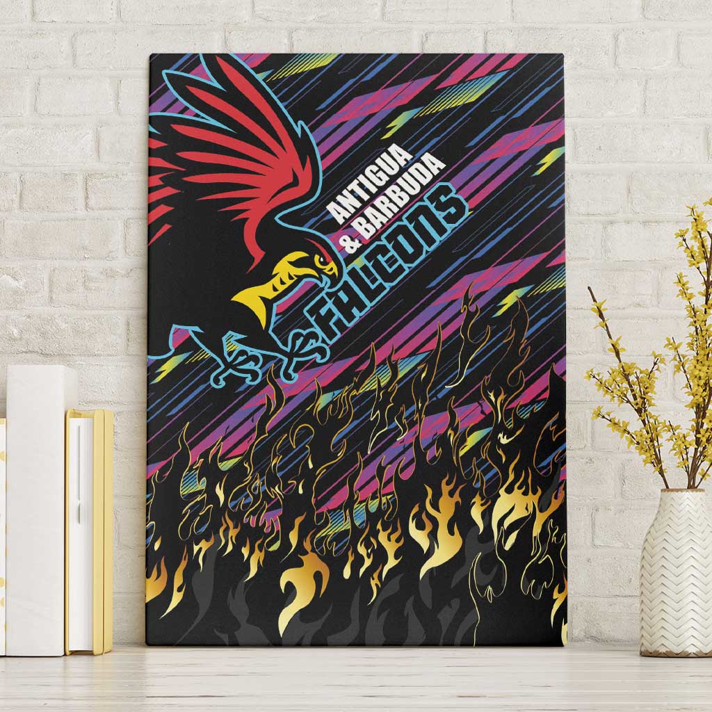 Antigua & Barbuda Cricket Falcons Canvas Wall Art Through The Fire-Go Glory - African Pride