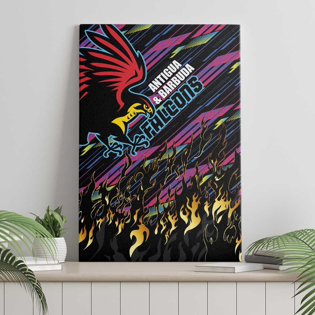 Antigua & Barbuda Cricket Falcons Canvas Wall Art Through The Fire-Go Glory - African Pride